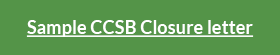 Sample CCSB Closure letter